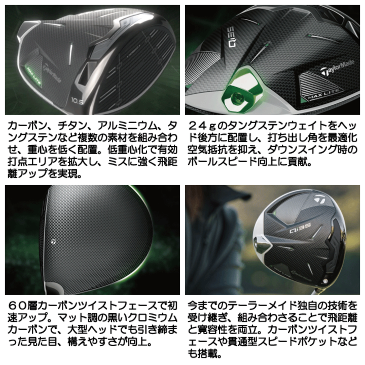 楽天市場】テーラーメイド Qi35 MAX LITE ドライバー AIR SPEEDER TM 