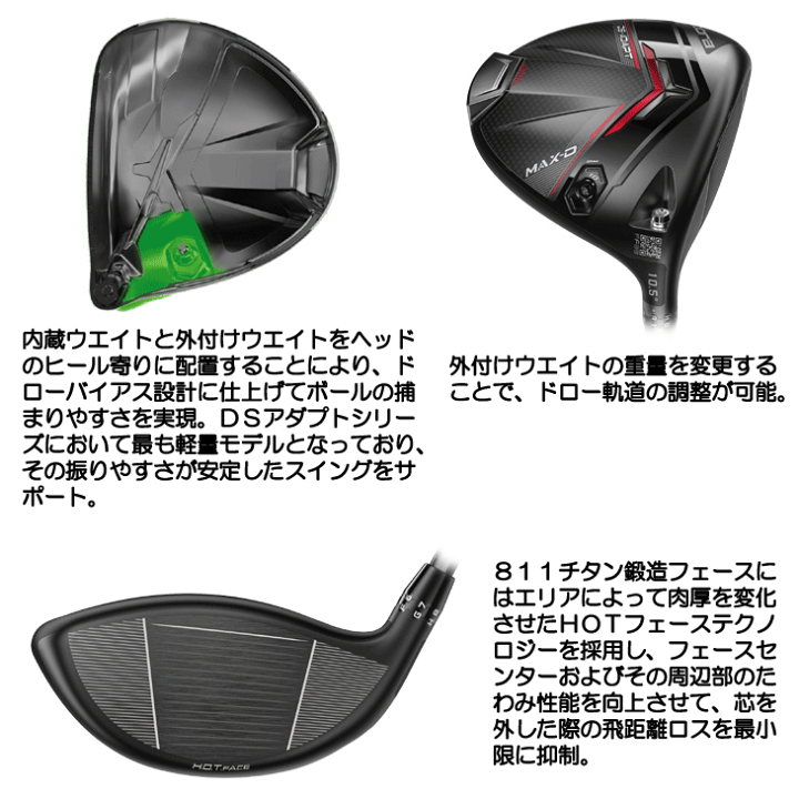 コブラ DSアダプト X ドライバー 10.5度LIN-Q S DS-ADAPT X Driver – COBRA Golf