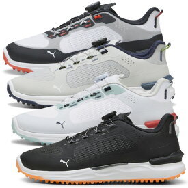 【11/10限定★最大100%P還元※要エントリー】メンズ プーマ 2025 イグナイト エレベート X DISC 310724 スパイクレス ゴルフシューズ 男性用 珍しい おしゃれ おすすめ 人気