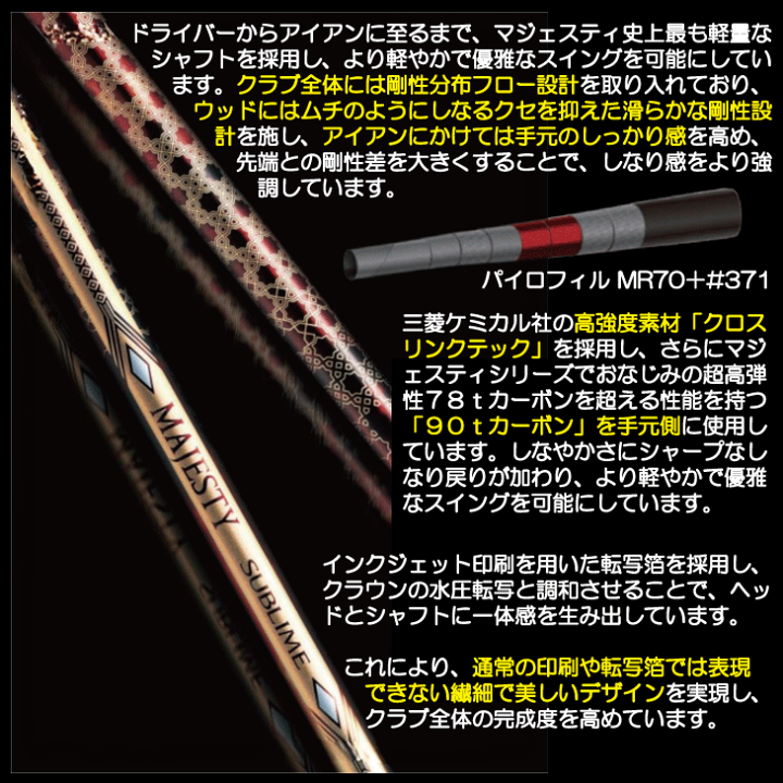 楽天市場】レディース マジェスティ 2025 サブライム アイアン 4本