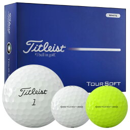 タイトリスト ツアーソフト(TOUR SOFT)ゴルフボール 1ダース 12球入り