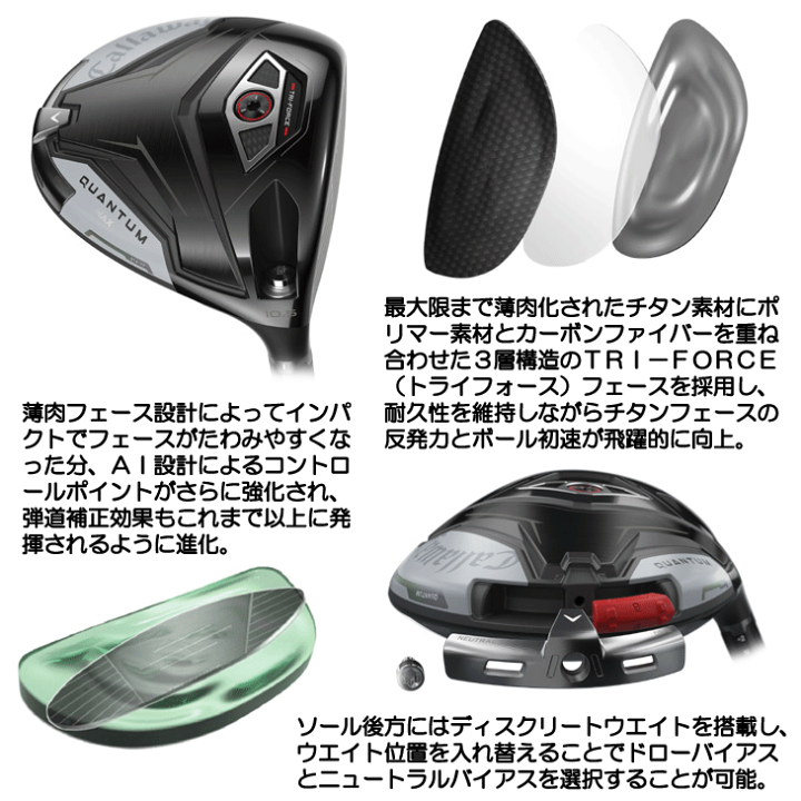 楽天市場】【6/10限定】キャロウェイ QUANTUM クアンタム MAX