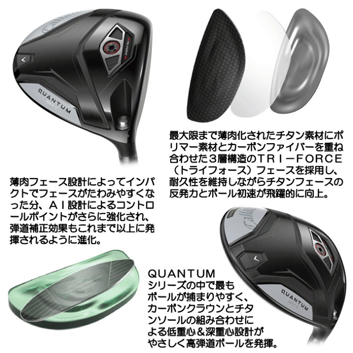 キャロウェイ 日本正規品 クアンタム マックスD ドライバー 50S 楽天市場】キャロウェイ QUANTUM クアンタム MAX D ドライバー