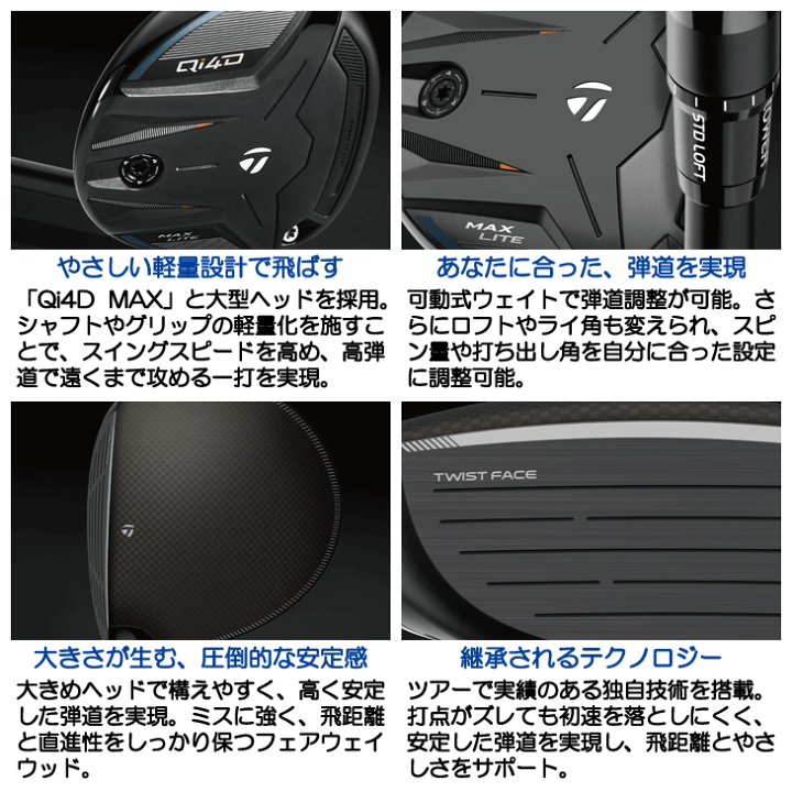 楽天市場】テーラーメイド Qi4D フェアウェイウッド 26 VENTUS TR BLUE