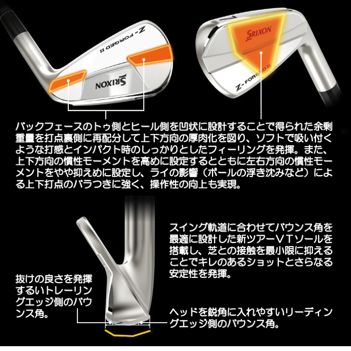 スリクソン　Z-FORGED2　アイアン6本セット 楽天市場】スリクソン Zフォージド2 KBSツアー アイアン 6