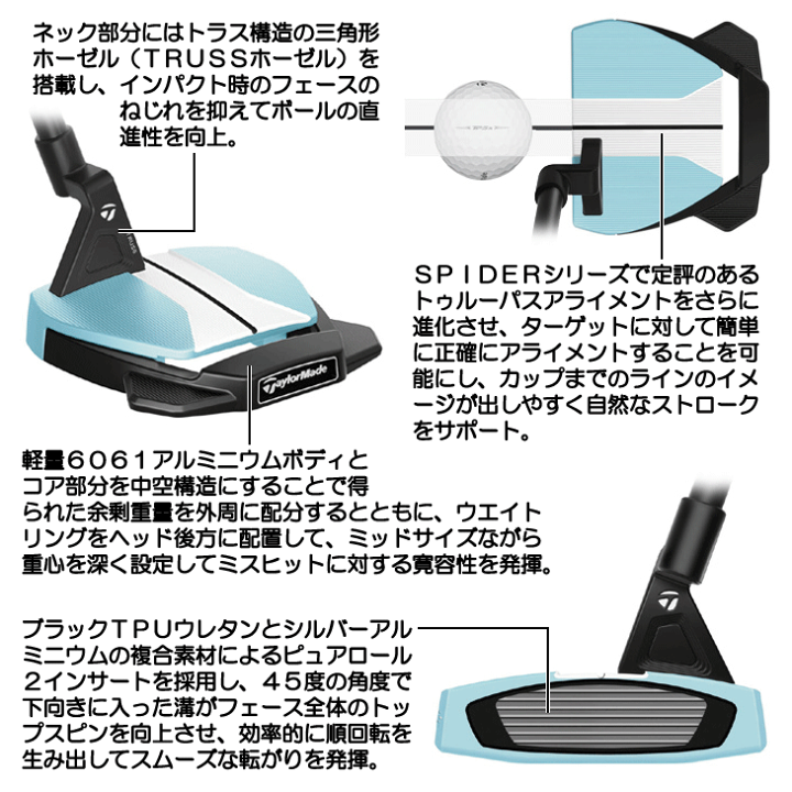 楽天市場】テーラーメイド 2023 スパイダー GTX アイス