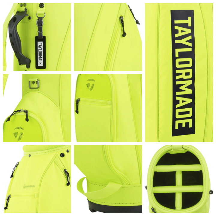 TAYLORMADE BOXロゴ　キャディバッグ 蛍光イエロー　ネオン Amazon | テーラーメイド(TAYLOR MADE) ボックスロゴ キャディバッグ