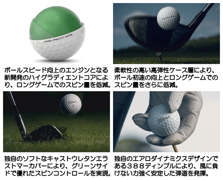 楽天市場】タイトリスト 2023 プロV1 ゴルフボール