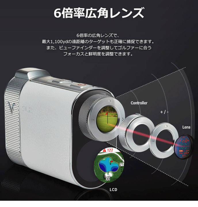 美品　ボイスキャディ SL2 レーザー 距離計 時計 GPS ハイブリッド 楽天市場】ボイスキャディ ハイブリッドGPSレーザー SL2