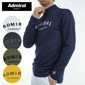 【12/31まで★全品ポイント3倍(要エントリー)】ゴルフウェア アドミラル ポロシャツ 裏起毛モックネックシャツ ADMA494 メンズ