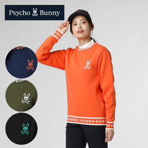 【★10/28まで★ほぼ全品10%OFFクーポン】ゴルフウェア サイコバニー セーター クルーニット GFW129 レディース