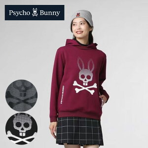 【★10/28まで★ほぼ全品10%OFFクーポン】ゴルフウェア サイコバニー アウター プルオーバーフーディ GFW128 レディース