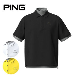 【★10/28まで★ほぼ全品10%OFFクーポン】ゴルフウェア ピン ポロシャツ 高機能レイヤードツインセット 6215160309 メンズ
