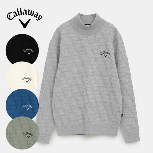 【★10/28まで★ほぼ全品10%OFFクーポン】ゴルフウェア キャロウェイ セーター ハイネックニット C25218104 メンズ