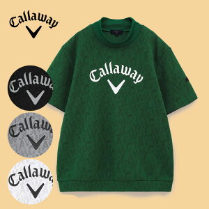 ゴルフウェア キャロウェイ アウター ロゴプリントハーフゲージ半袖スウェット C24217103 メンズ