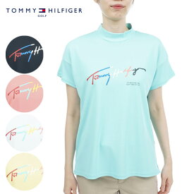 《あす楽》【レディース／女性用】トミーヒルフィガー　マルチカラーロゴ　モックネックシャツ　THLA326