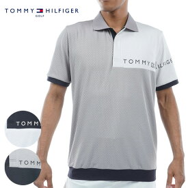 《あす楽》トミーヒルフィガー カラーブロックリンクスジャガード半袖シャツ THMA432