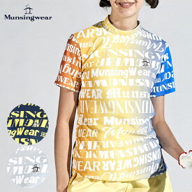 《あす楽》【レディース／女性用】マンシング ロゴグラデーションプリントモックネック半袖シャツ MEWXJA03