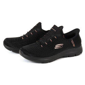 SKECHERS �X�P�b�`���[�Y SLIP-INS SUMMITS CLASSY NIGHT �X���b�v�C���Y �T�~�b�c �N���b�V�[ �i�C�g 150128W BKGD �u���b�N/�S�[���h