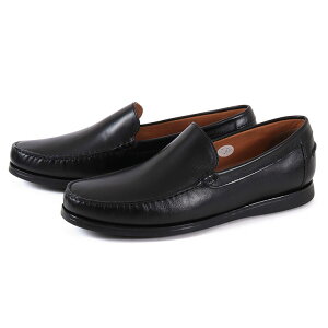 【OFF PRICE】LEON レオン メンズ レザースリッポン 4100 ブラック
