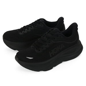 HOKA �z�J W BONDI 9 �E�B�����Y �{���_�C 9 1162012-BBLC �u���b�N/�u���b�N