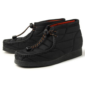 【値下げしました】Clarks（クラークス） WALLABEE BOOT(ワラビーブーツ) 26168801 ブラックキルト
