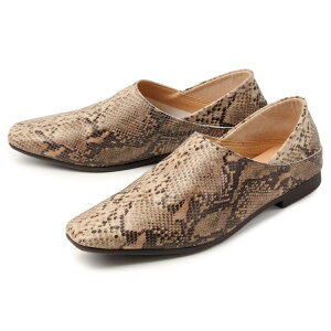 【値下げしました】ENあしながおじさん レディース バブーシュシューズ 5360337 オークコンビ