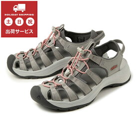 KEEN(キーン) WOMEN'S ASTORIA WEST SANDAL(ウィメンズ アストリア ウエスト サンダル) 1023589 グレー/コーラル