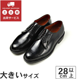 大きいサイズ【28cm 28.5cm 29cm】Alden オールデン PLANE TOE CORDOVAN プレーントゥ コードバン 9901 E ブラック