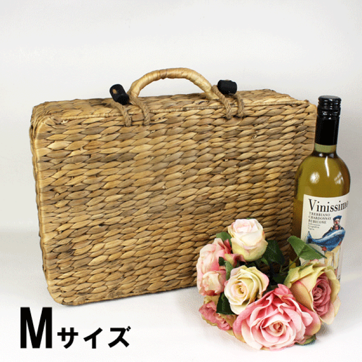 楽天市場】ヒヤシンス トランク型バスケットMサイズ40×27×h13cm