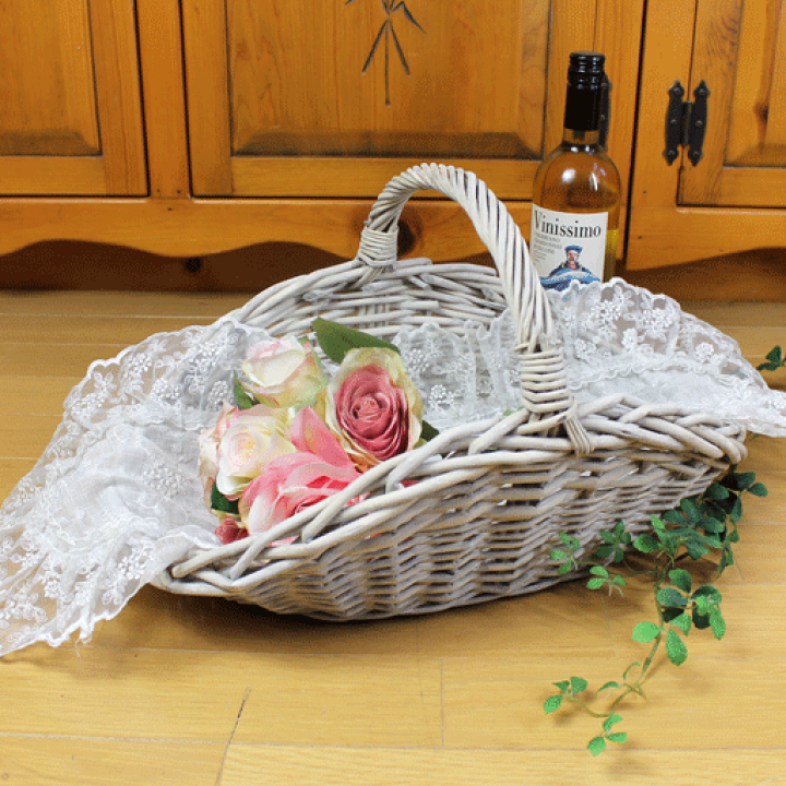 楽天市場】ビーナスの花かご ワンハンドルバスケットMサイズ