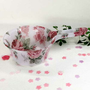 ルーシーローズ(ラメ入りホワイトローズ)手おけ(手桶)【薔薇のバス用品/ロイヤルアーデン】