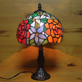 ステンドグラスランプ　コンテイ　ローズ(461) ステンドグラスランプ コンテイ ローズ(461) 【公式通販】