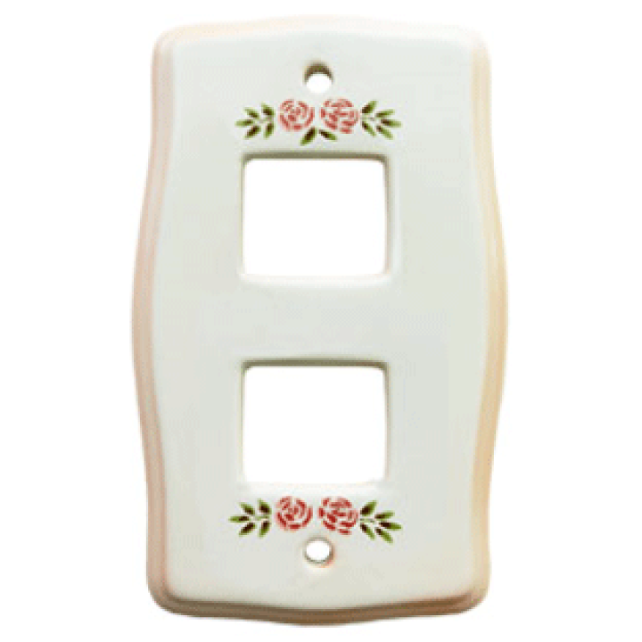 楽天市場】マニーステンシルローズ（ピンクぼかし） 陶器スイッチ