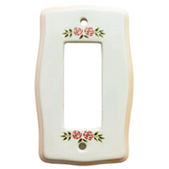 楽天市場】マニーステンシルローズ（ピンクぼかし） 陶器スイッチ