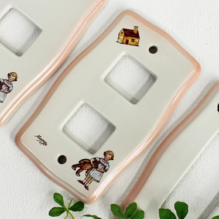 楽天市場】マニー プチメゾン陶器スイッチプレート（スイッチ 