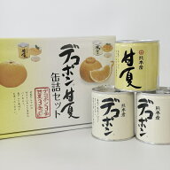 【JAあしきた デコポン甘夏缶詰セット 6缶 or 10缶入】　芦北柑橘　あまなつ　デコポン　缶詰め　熊本県…