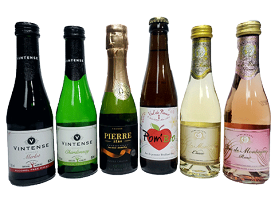 【飲料】人気のノンアルコールワイン6種飲み比べセット（スパークリングワイン2種、ロゼ、白、赤、シードル）　200ml×6本組　【小容量】【ノンアルコール】【スパークリング】【0.00％】