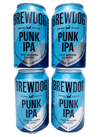 【缶】ブリュードッグ・パンクIPA 5.5％ 350ml缶×4本組 【クラフトビール】【BrewDog】※リニューアル品（国内製造）