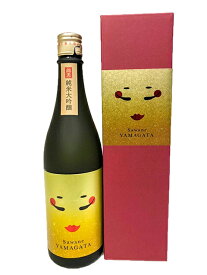 【金色ラベル】べんてん山羽音（さわね） 純米大吟醸　原酒　出羽燦々　720ml　【箱入り】【山形】