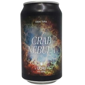 （単品）うちゅうビール　CRAB NEBULA　DDH TIPA 9.5% 350ml缶 【要冷蔵商品】 【クラフトビール】 【山梨】【4月新商品】