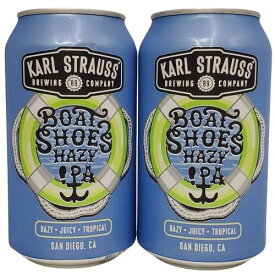 カールストラウス・ボートシューズ ヘイジーIPA 7.2％ 355ml缶×2本組 【要冷蔵商品】【クラフトビール】【アメリカ】【Karlstrauss】【7月新商品】