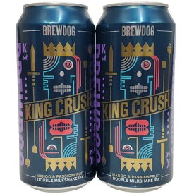 ブリュードッグ・キングクラッシュ　ダブルミルクシェイクIPA 8.4％ 440ml缶×2本組 【賞味期限：11月28日】【クラフトビール】【スコットランド】