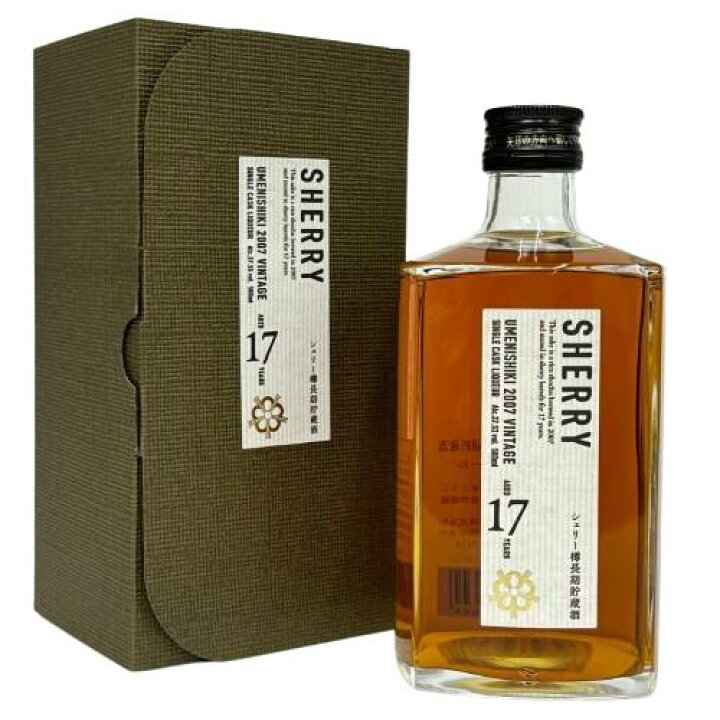 楽天市場】梅錦 本格米焼酎 シェリー樽長期熟成 [2007] 37.5度 500ml 