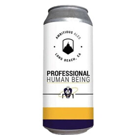 （単品）アンビシャスエールズ　プロフェッショナル・ヒューマン・ビーイング　DDH ヘイジーIPA 7.2％ 473ml缶【要冷蔵商品】【クラフトビール】【アメリカ】【カリフォルニア】【6月新商品】