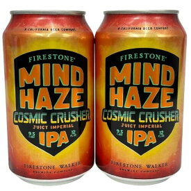 ファイアーストーンウォーカー・マインドヘイズ・コズミッククラッシャー Juicy Imperial IPA 9.5％ 355ml缶×2本組 【要冷蔵商品】【クラフトビール】【アメリカ】【Firestone】