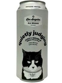 （単品）ロサンゼルス・エールワークス　クワイエットリー ジャッジング　ジューシーDIPA 8％ 473ml缶 ※缶の一部に擦れた箇所あり【要冷蔵商品】【クラフトビール】【アメリカ】【Los Angeles Ale Works】【Quietly Judging】【1月新商品】