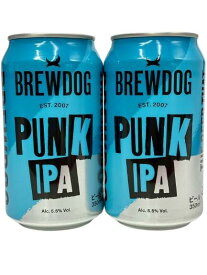 【缶】【2本組】ブリュードッグ・パンクIPA 5.5％ 350ml缶×2本組 【クラフトビール】【BrewDog】※リニューアル品（国内製造）