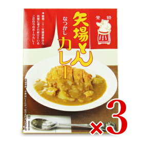 【マラソン限定！最大2200円OFFクーポン配布中】矢場とん なつかしカレー レトルト 200g × 3箱