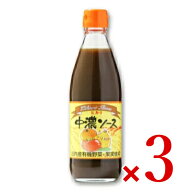 【マラソン限定クーポン配布中】ヒカリ 中濃ソース 360ml × 3本 （国産野菜・果実使用）［光食品］ 【 …